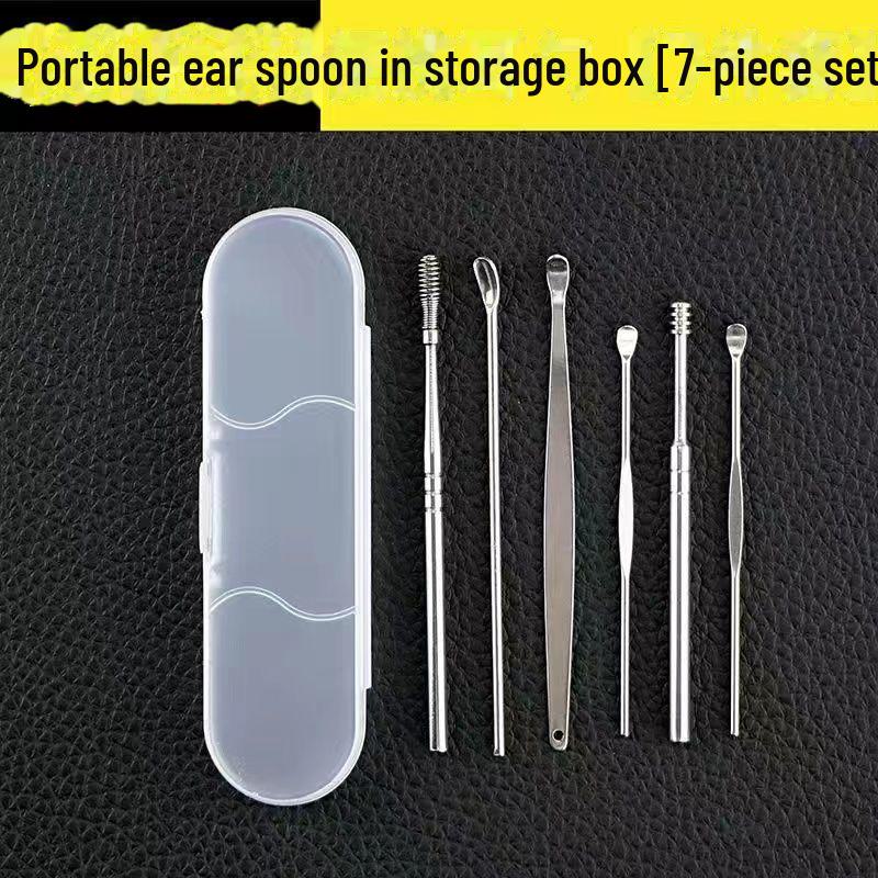 

Вращающийся спиральный ушной ершик из нержавеющей стали и портативный набор инструментов для брелока