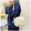 Vintage Corduroy Crossbody Bag for Students: Japanese Style, Versatile, Canvas, Small Phone Holder