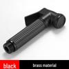 Black Copper Bidet Sprayer: Toilet Companion & Booster Shower Faucet