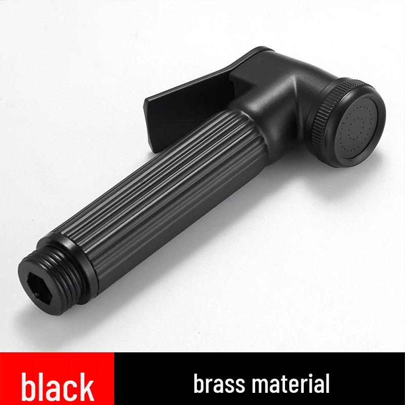 Black Copper Bidet Sprayer: Toilet Companion & Booster Shower Faucet