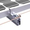 Pack of 4 Aluminum Solar Grounding Clamps  with Adjustable Screws & strong  Design Easy to Use for Photovoltaic Panel