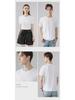 Men's Slim Fit White Supima Cotton Short-Sleeve T-Shirt, Round Neck, Lightweight Summer Style