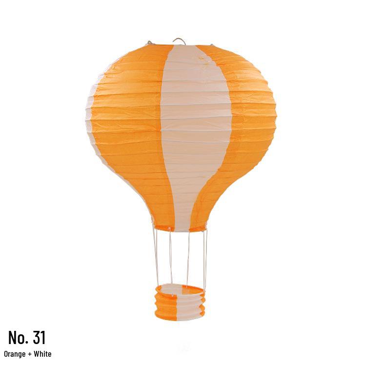 Hand-Folded Rainbow Hot Air Balloon Lantern - Christmas, Birthday, Party, Kindergarten Hanging Decoration