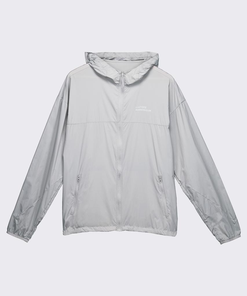 Lazybee [Summer Set] Airglide Packable Running Windbreaker + 5-Inch 2-In-1 Shorts Set M Grey