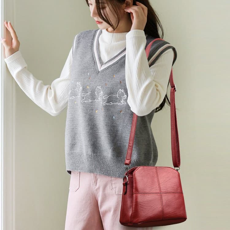 Mini Simple Solid Color Messenger Bag