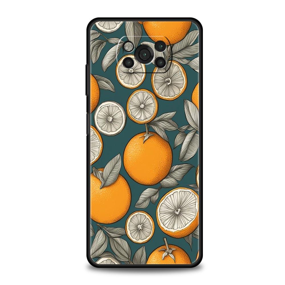 Summer Fresh Fruit Lemon Print Phone Case for Xiaomi Poco F7 F6 F5 F4 F3 X6 X5 X4 X3 NFC F7 Ultra M4 C51 C55 GT Soft TPU Cover
