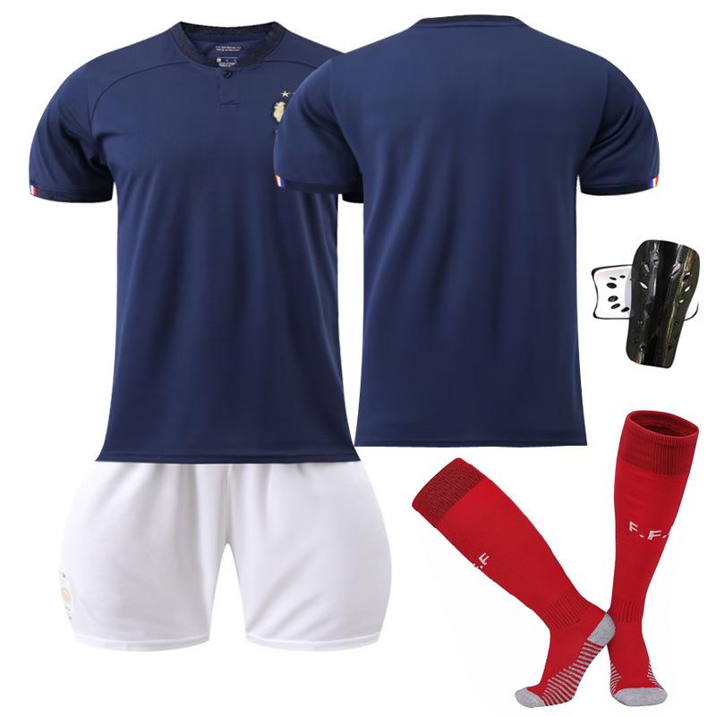 France home World Cup number Mbappe Benzema jersey football jersey set team uniform