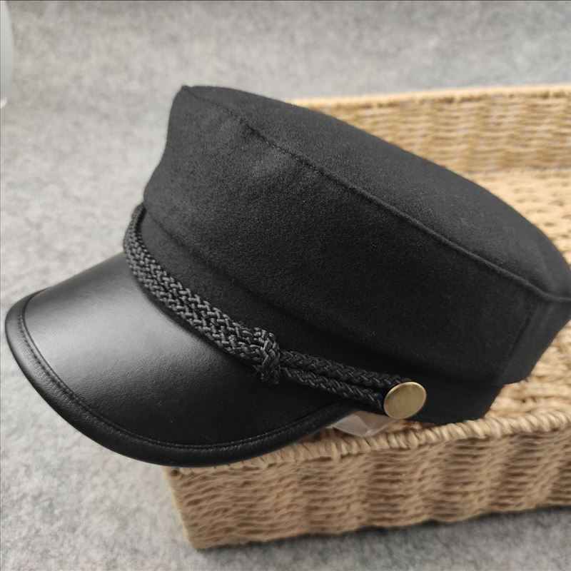Retro Youth Hat Fall and Winter Men's Hat Casualcasual Sealed Large Head Circumference Middle-aged and Elderly Men's Hat Small Head Circumference