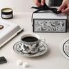 Ceramic Coffee & Milk Cup with Handle - Elegant Hot & Cold Drinkware for Meetings and Luxury Spaces