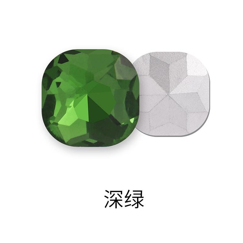 50 Stück Fette Quadratische Spitze Boden Speziell geformte Diamant Kleidung Gepäck Handyhülle Schuh Kristall Zubehör Spitze Boden Fetter Quadratischer Nagel