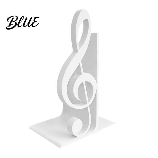 PLA Desktop Decor Ornament 3D Printed Music Note Bookend Decorative Shelf Organizer