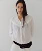 EN OR Cotton Lace Tuck Blouse - White