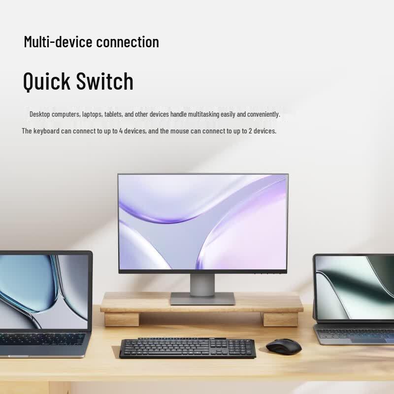 Rapoo 8200G Multi-Mode Wireless Keyboard and Mouse Combo