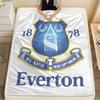 Everton FC, vzorovaná flanelová deka, Vysoká kvalita, Pohodlná pro všechna roční období, Domácí dekorace, Teplo a pohodlí, Perfektní pro dárky.