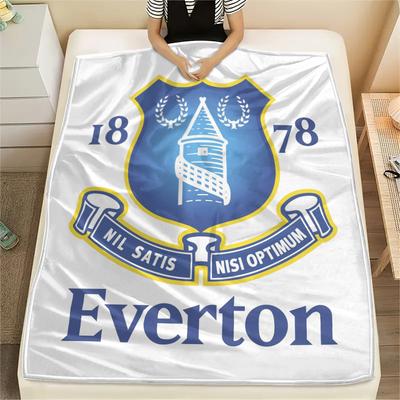 Everton FC,pattern Flannel Blanket, High Quality Comfortable for All Seasons, Home Decor, Warmth and Comfort, Perfect for Gifts.
