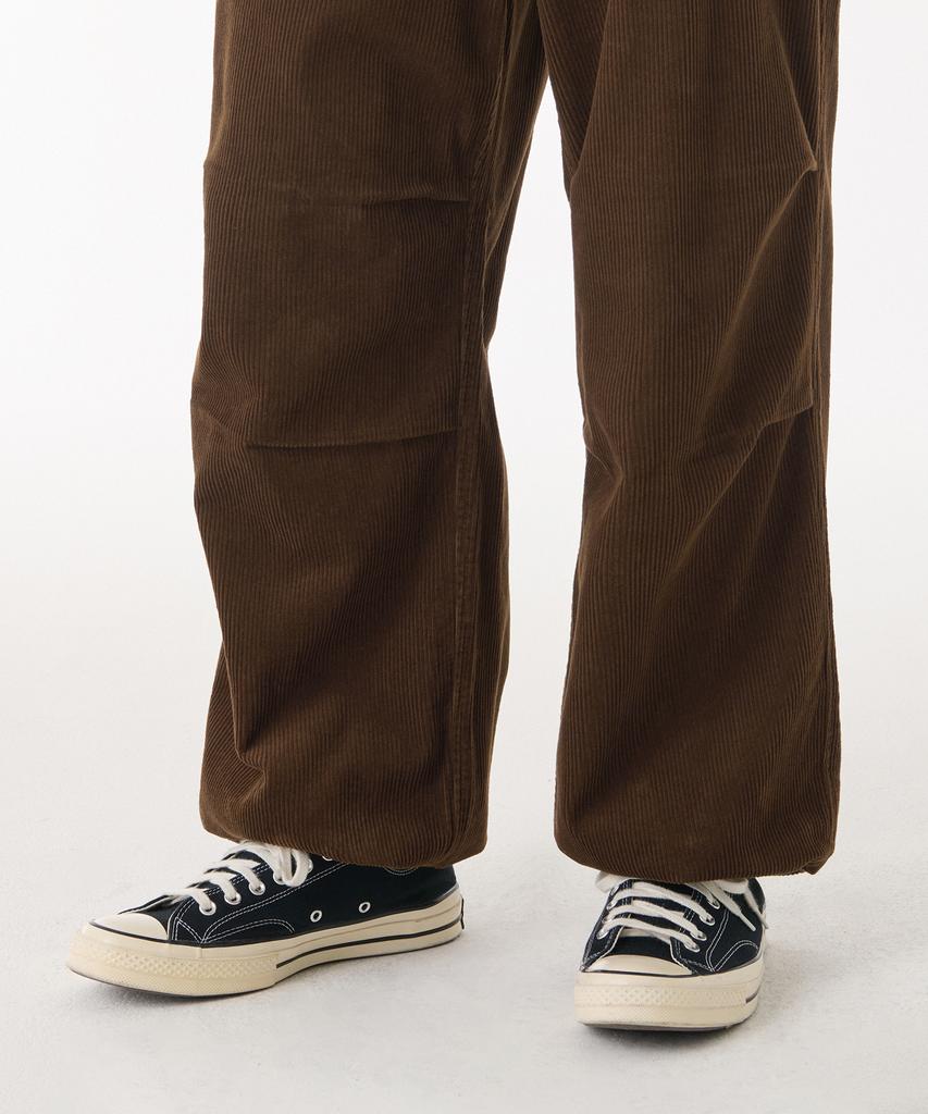 MUSINSA STANDARD Corduroy Parachute Pants [Brown]