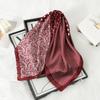 70X70Cm Printed Women'S Square Scarf Pashmina Paisley Silk Square Scarf Shawl Decorative Headband Neck Luxury Design Bandana
