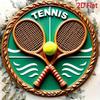 Vintage Tennis Metal Tin Sign Pub Retro Wall Art Decor