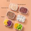 Food Storage Container Transparent No Odor Microwave Box Highly Sealed Oblong Shape Storage Vegetable Cartoon Printing Food