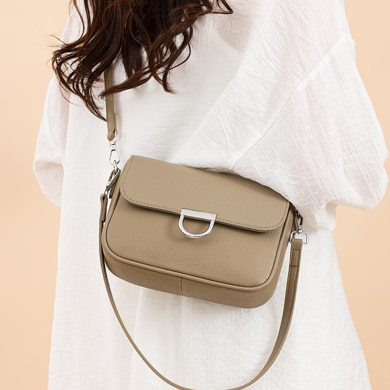 

100% Genuine Leather Handbag Fashion Solid Color Female Shoulder Crossbody Bag Women bags Designer Cowhide Ladies Tote Bags 22cm 8cm 16cm