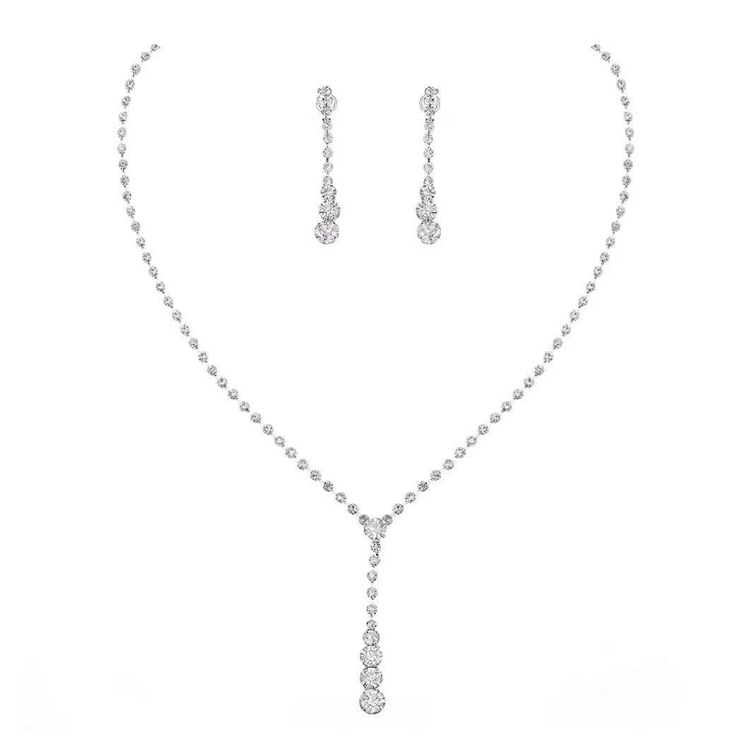 

Роскошный набор ожерелий с кисточками из бриллиантов: Элегантная европейская и американская мода