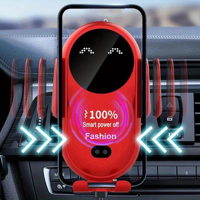 1-teiliger Roboter-Ladeständer fürs Auto, intelligenter Induktionsschalter, Schnellladehalterung für die Autolüftung, USB-Typ-C-Anschluss, 10 W Ausgangsleistung, keine Batterie, 360-Grad-Drehung