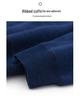 Romon Men's Winter V-Neck Sweater: Faux Two-Piece, Thick Velvet, Warm Knitwear for Middle-Aged and Elderly