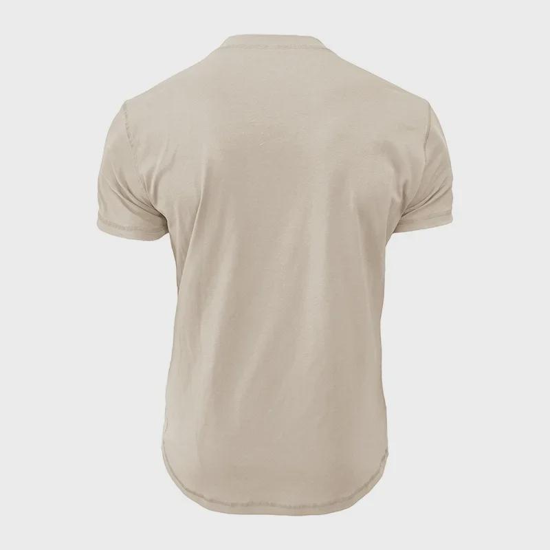 Camiseta de Manga Corta y Cuello Redondo para Hombre Verano 2024 - Estilo Europeo y Americano