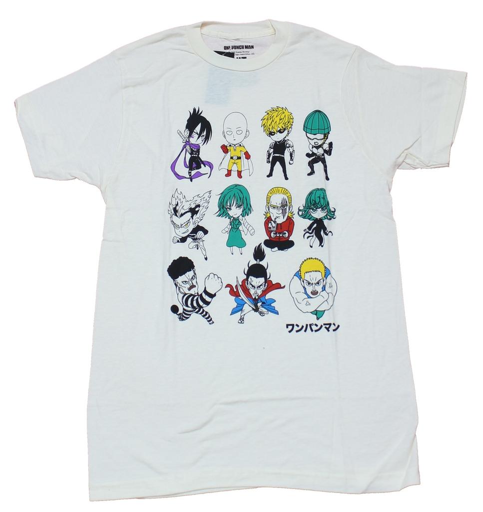 One Punch Man Mens T-Shirt - 12 Character Chibi Line Up