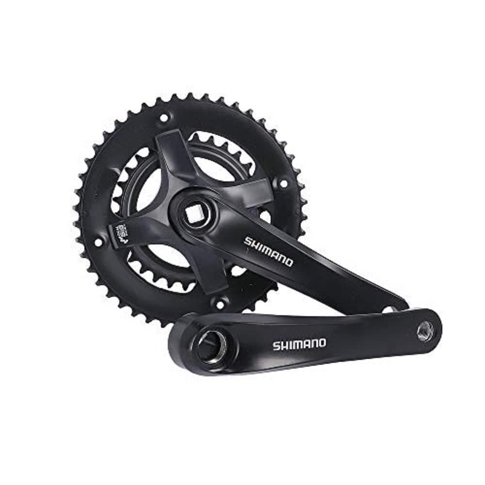 Shimano (SHIMANO) Front Chainwheel (MTB) FC-TY501-2, 46x30T, 170mm, 8S/7S, Compatible with BB, Square Shaft, 122.5mm (LL123), Black, EFCTY5012C60XLB