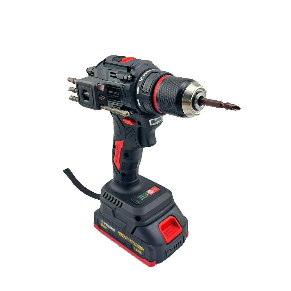 PXNBMB Lithium Battery 21V Rechargeable Brushless Compact Electric Screwdriver Hand Drill Impact Drill For Makita Battery Pin