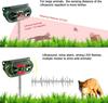 Solar Outdoor Animal Repellent: LED Strobe & Ultrasonic Bird, Dog, and Rodent Deterrent