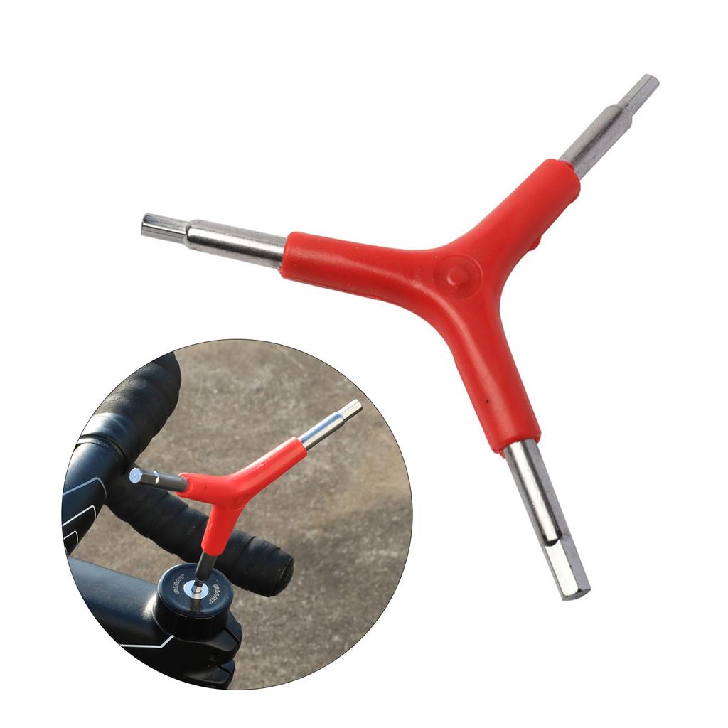 Portable 3 Way 4/5/6mm Y-Shaped Hex Wrench Tool Hex Key Kit for Bicycles Home Repairs and Outdoor Cycling Emergencies