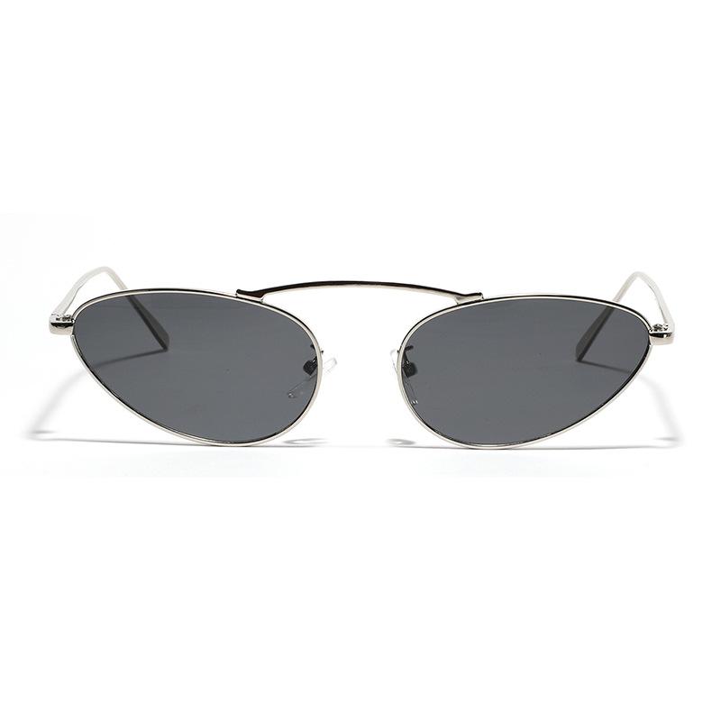 Glasses Metal Sharp Corner Cat-Eye Model Popular Personality Sunglasses Men'S Sunglasses Women'S New