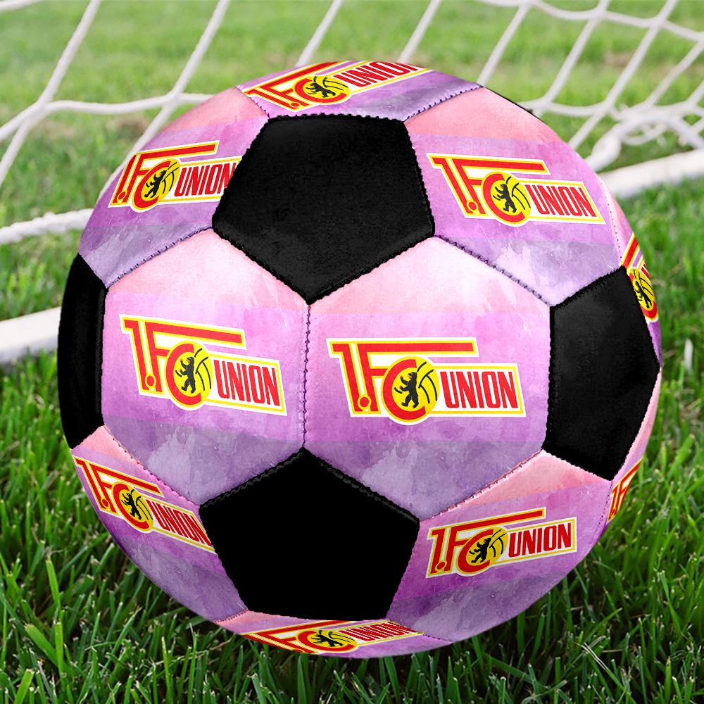 TAGLIA 5 1. Pallone da Calcio FC Union Berlin Colorato Per Tutte le Età Cucito a Macchina PVC Pronto per la Competizione Durevole Alta Rimbalzabilità
