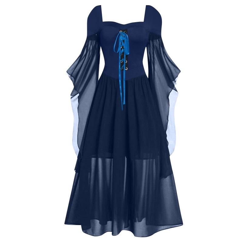 GMXIA Halloween Witch Strappy Swing Dresses