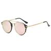 Vintage Round Sunglasses for Men and Women – Classic Gothic Style Steampunk Sun Glasses with UV400 Protection
