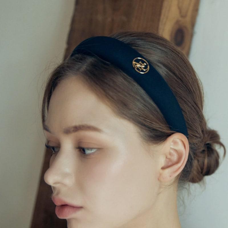 ANOETIC VOLUME SATIN HAIRBAND_BLACK