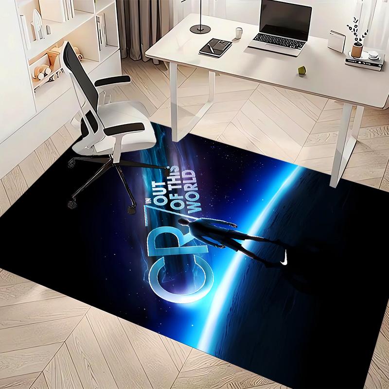 Cristiano Ronaldo Printed Absorbent Washable Carpet, Non-Slip Bathroom Mats, Kitchen Rugs, Yoga Mat,Living Room Entrance, Camping Picnic Rugs