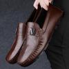 Fashion Handmade Male Loafers High Quality Men's Slip On Business Shoes Mens Slip On Wedding Footwear Genuine Leather Men Casual Shoes