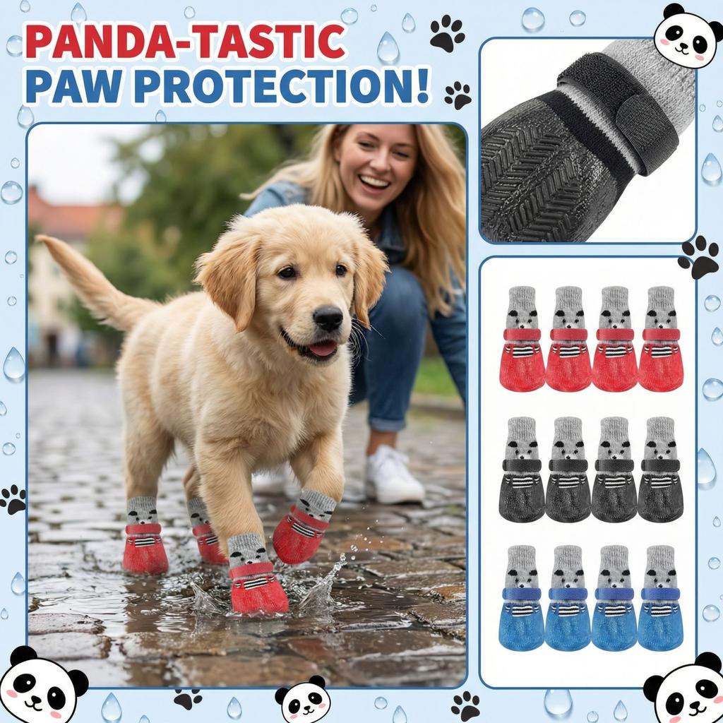 Dog Shoes Dip Coating Waterproofs Durables Shoe Covers Pet Shoes And Socks