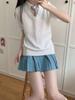 Japanese School-Style Embroidered V-Neck Knitted Vest for Women