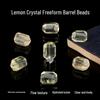 Natural Faceted Lemon Citrine Irregular Barrel Beads for DIY Jewelry Making