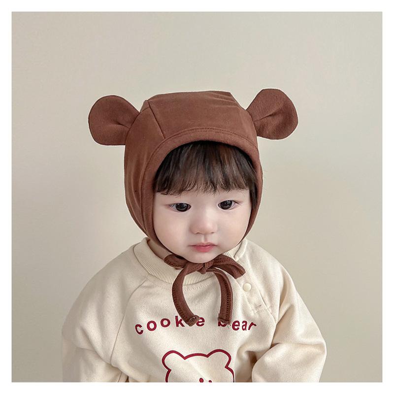 Kawai Bear Rabbit Ear Baby Knitted Cap Warm Ear Protection Cap New Winter Baby Earmuffs