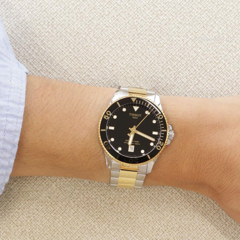 Tissot Starfish Collection Quartz Movement Men's Watches Watch 40mm Black Dial Stainless Steel Watchband T120.410.22.051.00