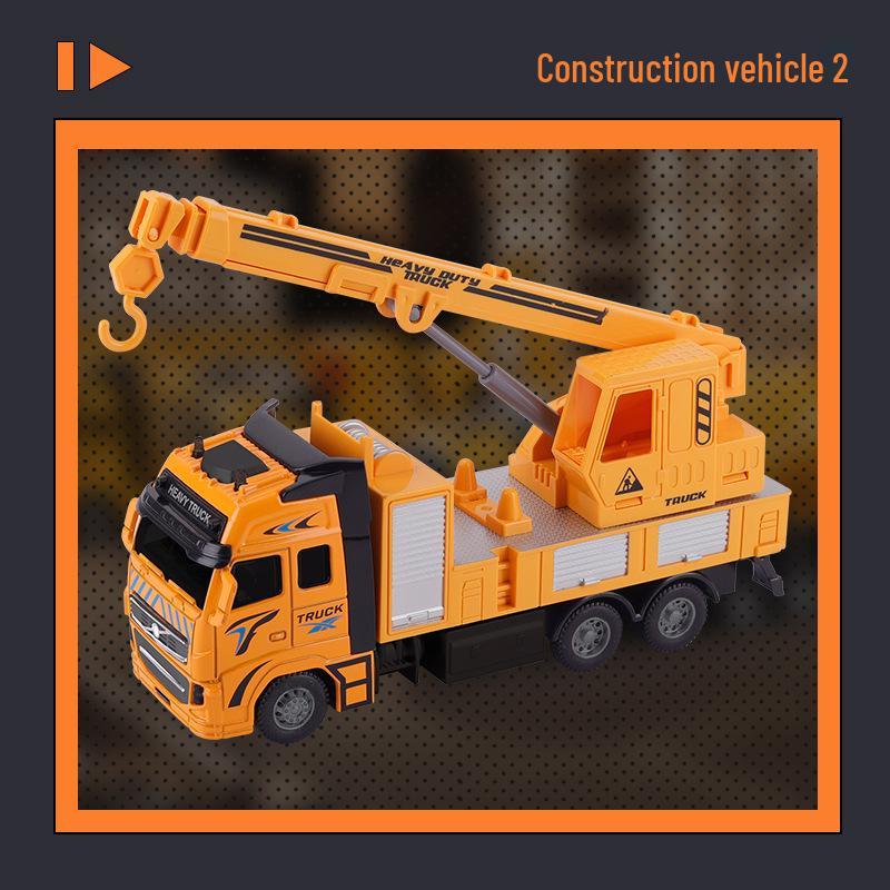 Little King Alloy Toy Pull-Back Excavator - Children's Construction Vehicle Model 