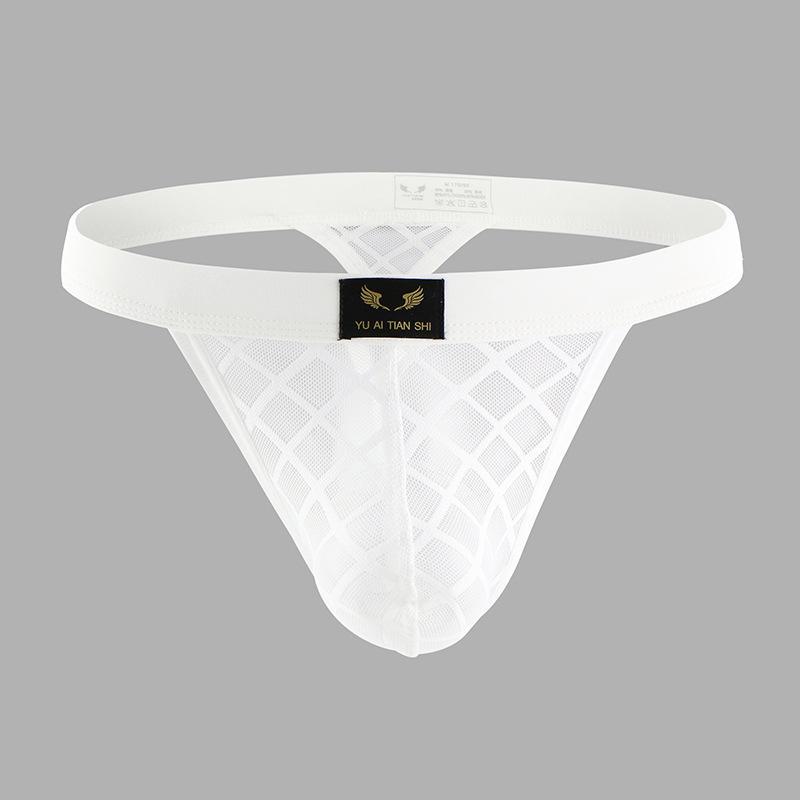 Men's Fashionable Breathable Mid-Waist Mesh Thong Underwear