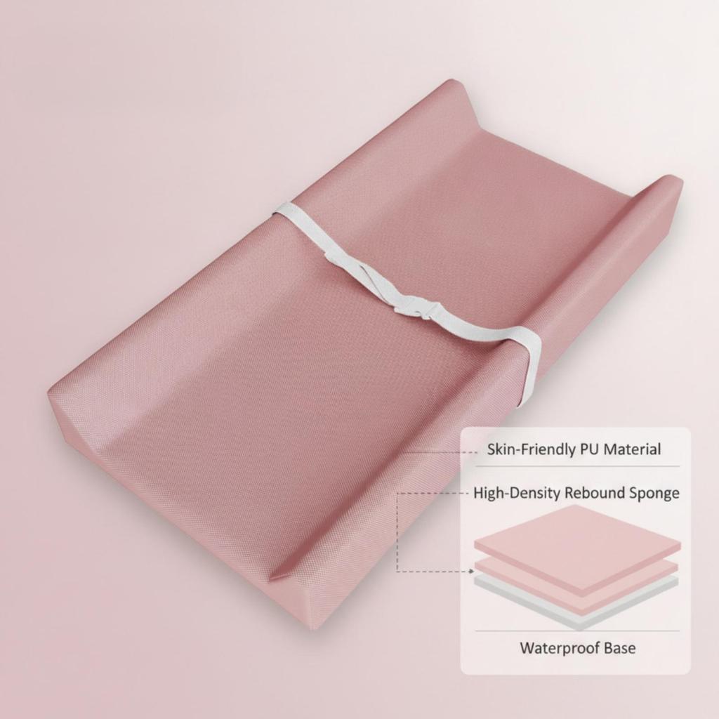 Baby Changing Pad Padded Contoured Waterproof for Infants, Newborns, Dresser, Nursery