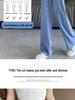 Women's National Style Tencel Button-Up Wide-Leg Jeans - 2026 Summer Slim Straight Casual Pants