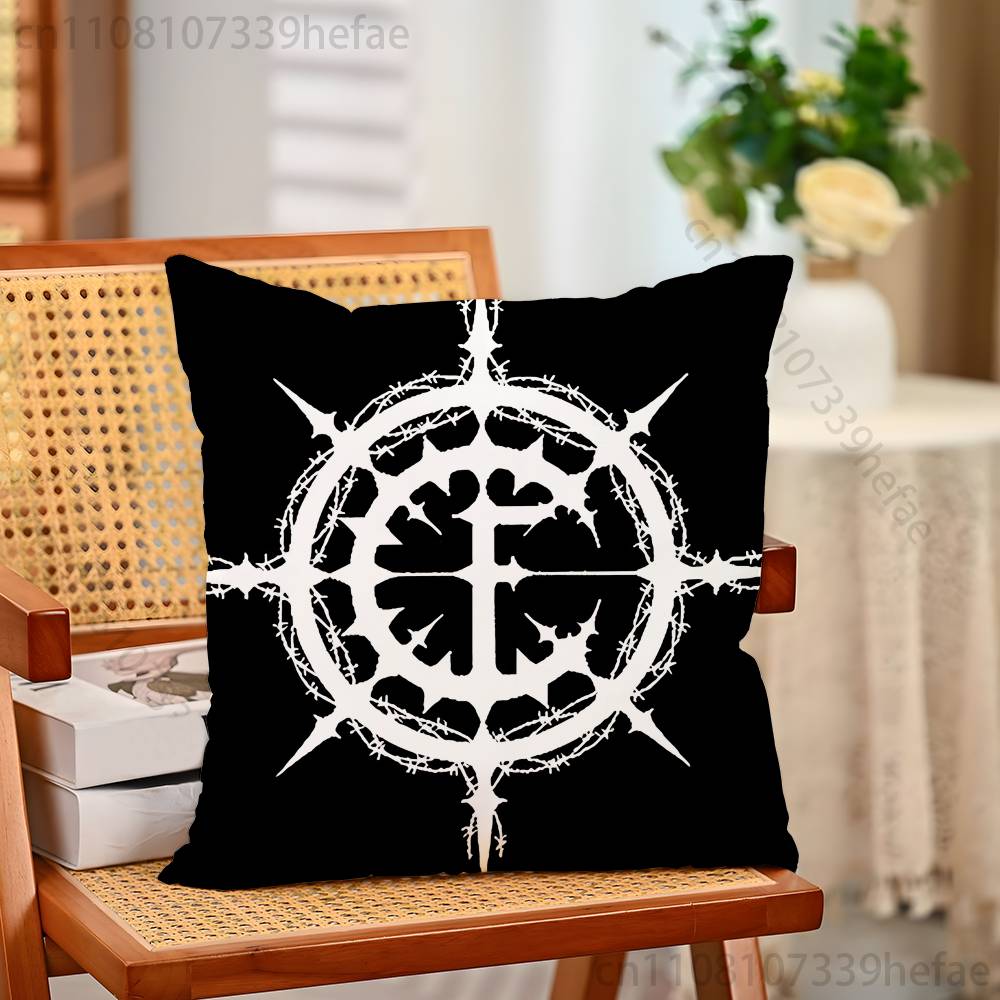

DDarkthrone BBand Funny Pillow Case Antidustmite Pillowcase Invisible Zipper Silky Short Plush Sofa Cushion Cover 30x30cm